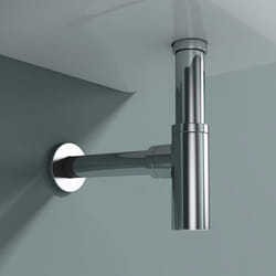 Siphon de lavabo en laiton chromé SOGOOD S05 - Design rond anti-rouille pour salle de bains