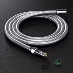 Flexible de Douche gris lisse design doporro 1m80 Longueur: 180cm | Resistant à une température jusqu'à 90 degré Materiaux de ...