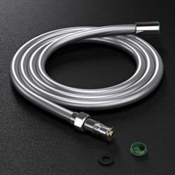 Sogood - Flexible de douche 1,80m tuyau lisse 180cm flexible gris 1M80 pour douchette pommeau de douche - Chromé