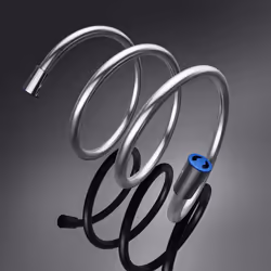 Flexible de Douche gris lisse design doporro 2m Longueur: 200cm | Resistant à une température jusqu'à 90 degré Materiaux de q ...