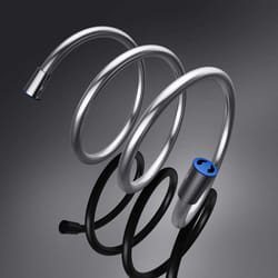 Sogood - Flexible de douche 2.0m tuyau lisse 200cm flexible gris 2M pour douchette pommeau de douche - Chromé
