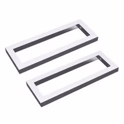 Équerre de fixation 45cm Sogood 2 pièces étagere murale console support WH01 en acier inoxydable chromé 45x3x15cm