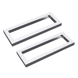 Équerre de fixation 50cm Sogood 2 pièces étagere murale console support WH01 en acier inoxydable chromé 50x3x15cm