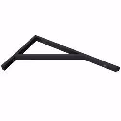 Équerre de fixation 45cm Sogood 1 pièce étagere murale console support WH02 en acier inoxydable noir 45x25cm