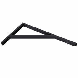 Équerre de fixation 45cm Sogood 1 pièce étagere murale console support WH02 en acier inoxydable noir 45x25cm