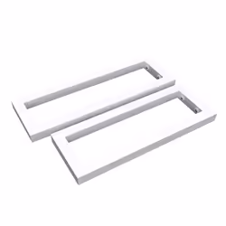 Sogood® 2 Pièces Équerre de Fixation Blanc Étagère Tablette Murale Porte-Serviette en Acier Inoxydable 35x2x15cm WH01