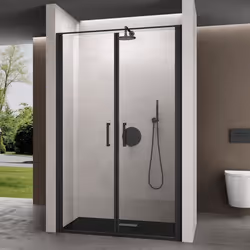 Sogood® Porte de Douche Pivotante 90x195cm pour Niche Paroi de Douche Transparente Verre de 8mm Anti-calaire Teramo66K Profil ...