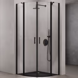 • Mesures: 90x90cm | Hauteur: 195cm | Verre transparent | Sans bac a douche • Verre de securite ESG de 6 mm (DIN EN 12150-1)  ...
