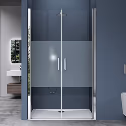 Double porte de douche Teramo24MS| Portes auto-levante-pivotante | Fermeture magnétique Dimensions: 90x195cm (Largeur x haute ...
