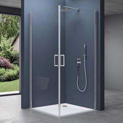 Doporro Portes de douche transparent autolevantes 70x100 paroi de douche Ravenna24 pare douche en angle 70x100x190cm montage réversible