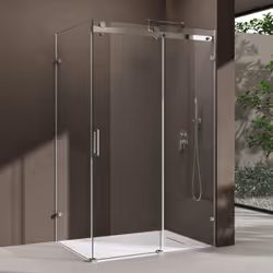 Parfait jusque dans les moindres details Pare douche design Profondeur:100cm des elements de cote | Largeur de 110cm | Hauteu ...