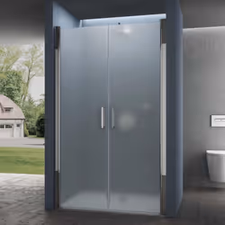 Portes de douche doporro Teramo24VS | Portes pivotantes et autolevantes | Portes pivotantes vers les deux sens Verre de sécur ...