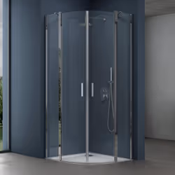• Mesures: 100x100cm | Hauteur: 195cm | Verre transparent • Verre de securite ESG de 6 mm (DIN EN 12150-1) • Cadre en alumini ...