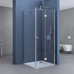 Parfait jusque dans les moindres détails - montrez votre style personnel. Cabine de douche avec porte pivo-pliante Profondeur ...