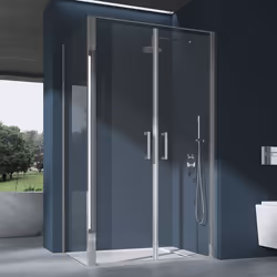 Sogood Cabine de Douche Rectangulaire 90x100x195cm Ravenna66K avec Receveur de Douche Porte Pivotante en Verre Transparent de ...