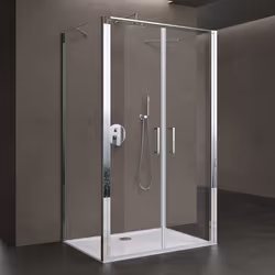 Sogood Cabine de Douche Rectangulaire 90x120x195cm Ravenna66UK Forme U Verre Transparent de 8mm
