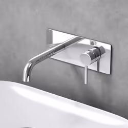Robinet mitigeur encastré design Sogood Robinet à encastré chromé pour lavabo est vasque Design chromé minimaliste Matériau:  ...