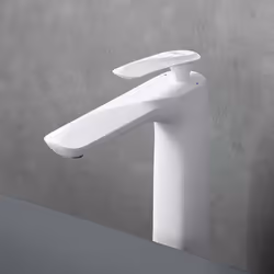 Robinet pour lavabo et vasque mitigeur blanc SOGOOD WAM-7201-H