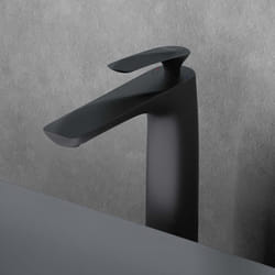 Robinet lavabo et vasque mitigeur noir mat SOGOOD WAM-7201-H