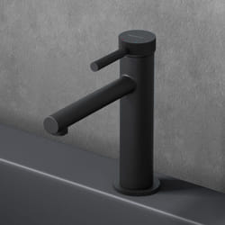 Sogood - Robinet mitigeur noir mat pour lavabo ou vasque design 18,1cm - Noir mat