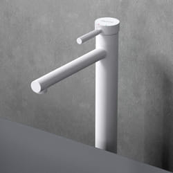 Sogood - Robinet mitigeur blanc mat pour vasque à poser design 30,5cm - Blanc