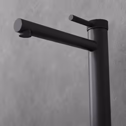 Robinet de lavabo et vasque mitigeur noir mat SOGOOD WAO-7601-H