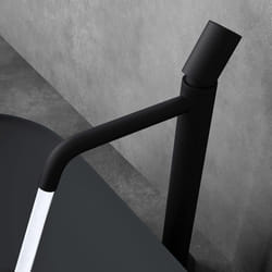 Sogood® Robinet mitigeur noir mat design minimaliste 342 cm robinet de salle bains pour lavabo et vasques