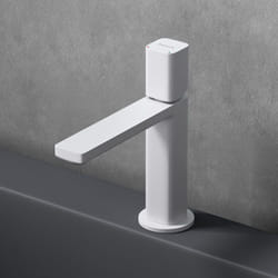 Sogood - Robinet mitigeur blanc pour lavabo ou vasque de salle de bain 19,6 cm design minimaliste - Blanc