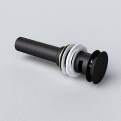 Sogood - Bonde de lavabo ou vasque avec trop plein noir système de vidage pop up clic clac ø 62mm PU04B - Noir
