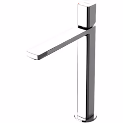 Robinet de lavabo chromé design moderne et élégant Mitigeur monocommande pour eau chaude et froide Matériel: laiton chromé de ...