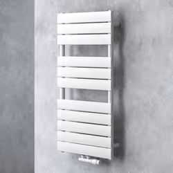 Radiateur de salle de bain SOGOOD 100x50cm - Blanc - Chauffage central - Acier inoxydable