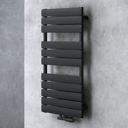 Radiateur de salle de bain SOGOOD 100x50cm noir-gris à eau chaude