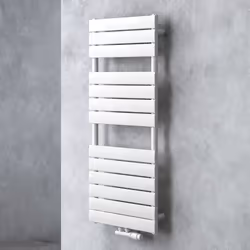 Radiateur de salle de bain SOGOOD - 120x50cm - Blanc - Eau chaude - Sèche-serviettes