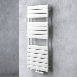 Radiateur de salle de bain SOGOOD - 120x50cm - Blanc - Eau chaude - Sèche-serviettes