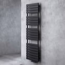 Sogood radiateur de salle de bain sèche-serviette 180x60cm radiateur à eau chaude vertical noir-gris sèche-serviettes