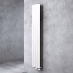 Sogood radiateur pour chauffage central 180x31cm radiateur à eau chaude panneau monocouche design vertical blanc