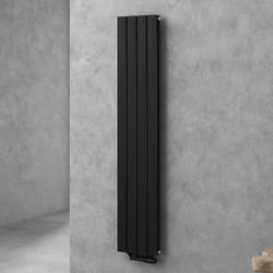 Sogood radiateur pour chauffage central 160x31cm radiateur à eau chaude panneau double couches vertical noir-gris
