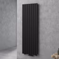 Sogood radiateur pour chauffage central 180x61cm radiateur à eau chaude panneau double couches vertical noir-gris