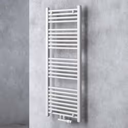 Radiateur de salle de bain SOGOOD - 120x50cm - Blanc - Vertical - Chauffage à eau chaude