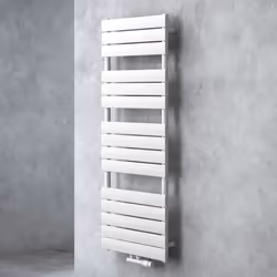 Radiateur de Salle de Bain - SO GOOD - 140x60cm - Blanc - Eau Chaude - Sèche-serviettes