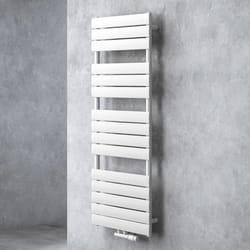 Radiateur de Salle de Bain - SO GOOD - 140x60cm - Blanc - Eau Chaude - Sèche-serviettes