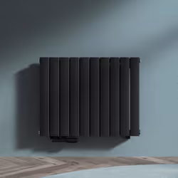 Sogood Radiateur de Salle de Bains Chauffage Central 60 x 77 cm Radiateur à Eau Chaude Double Couches Horizontal Noir-Gris 84 ...