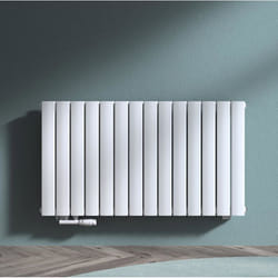 Sogood Radiateur de Salle de Bains Chauffage Central 60 x 108 cm Radiateur à Eau Chaude Double Couches Horizontal Blanc 1189W