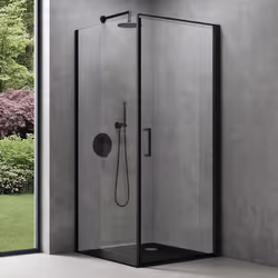 Parfait jusque dans les moindres détails - montrez votre style personnel. Cabine de douche avec porte auto-levante Profondeur ...
