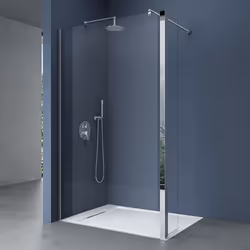 Sogood® Paroi de douche Transparent pare-douche Bremen2K-Plus 80x200cm + Partie Latérale 30cm verre de 10mm stabilisateur ron ...