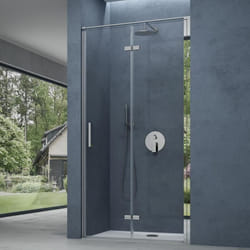 Porte de Douche Pivotante Sogood Teramo37K - Verre de Sécurité 8mm Anti-calaire - 80x195 cm