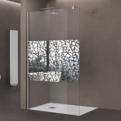 sogood Paroi de douche à litalienne Bremen02BL avec stabilisateur verre de sécurité 10mm revetement NANO 80x200cm