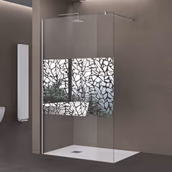 sogood Paroi de douche à litalienne Bremen02BL avec Stabilisateur verre de sécurité 10mm revetement NANO 80x200cm