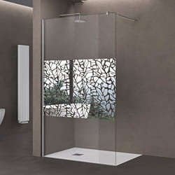 sogood Paroi de douche à litalienne Bremen02BL avec Stabilisateur verre de sécurité 10mm revetement NANO 80x200cm