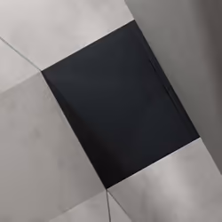 Receveur de Douche Ultra Plat SO GOOD Geoma07 - Gris Noir Mat - 80x100x3 cm